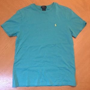 Polo Ralph Lauren Boys L Short Sleeve Aqua Blue